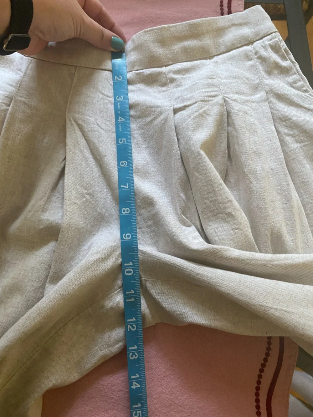 Banana Republic Cream Linen Blend Cropped Bustier Top Palazzo Pants Outfit 4